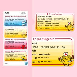 Étiquettes Poly-Allergies et Alertes médicales - Monsieur Madame-Étiquettes alertes 6,99 € Ludilabel 1