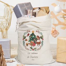 Hotte du Père Noël personnalisée en coton-Sacs 19,99 € Ludilabel 1