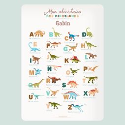 Poster Abécédaire - Les dinosaures-Posters 15,99 € Ludilabel Dinosaures 1