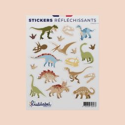 Étiquettes rétroréfléchissantes - Dino-Étiquettes Réfléchissantes 11,99 € Ludilabel Dinosaures 1