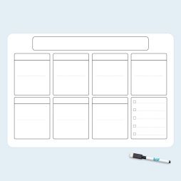 Planning Effaçable - Semaine - Blanc (neutre)-Planificateur 18,99 € Ludilabel Motifs 1