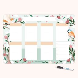 Planning Effaçable - Semaine - Oiseaux-Planificateur 18,99 € Ludilabel Oiseaux 1