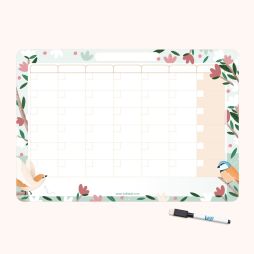 Planning Effaçable - Mensuel - Oiseaux-Planificateur 18,99 € Ludilabel Oiseaux 1